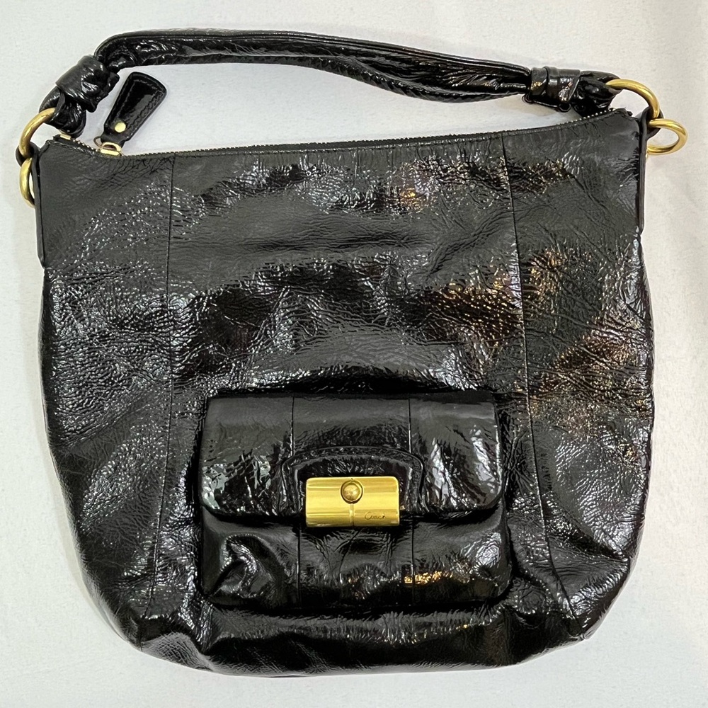 COACH Kristin Patent Leather Bag J1076-16013 - Picture 3 of 16